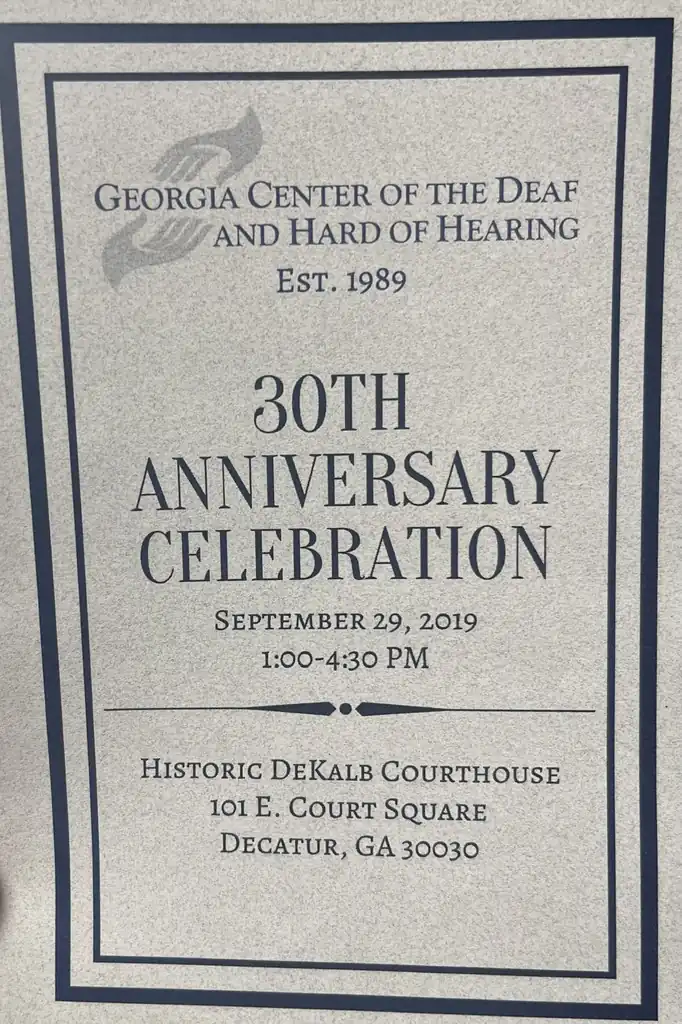 Image of a program cover for GCDCHH's 30th Anniversary Celebration.