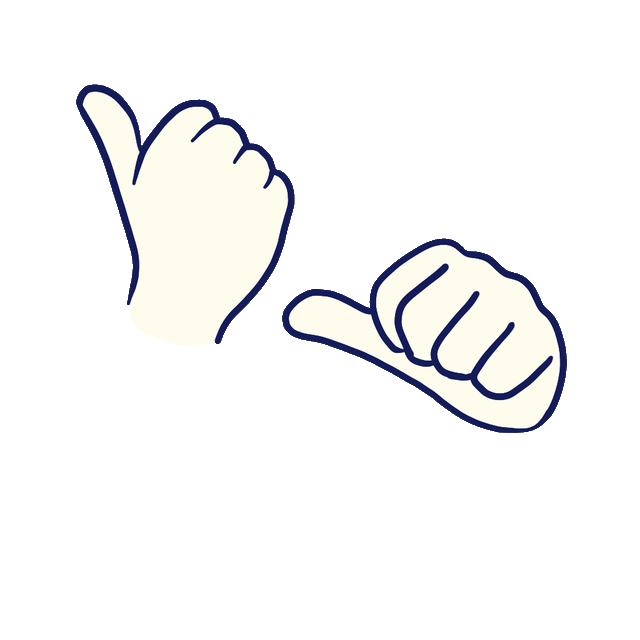 Animated cartoon hands signing ASSISTIVE EQUIPMENT in American Sign Language
